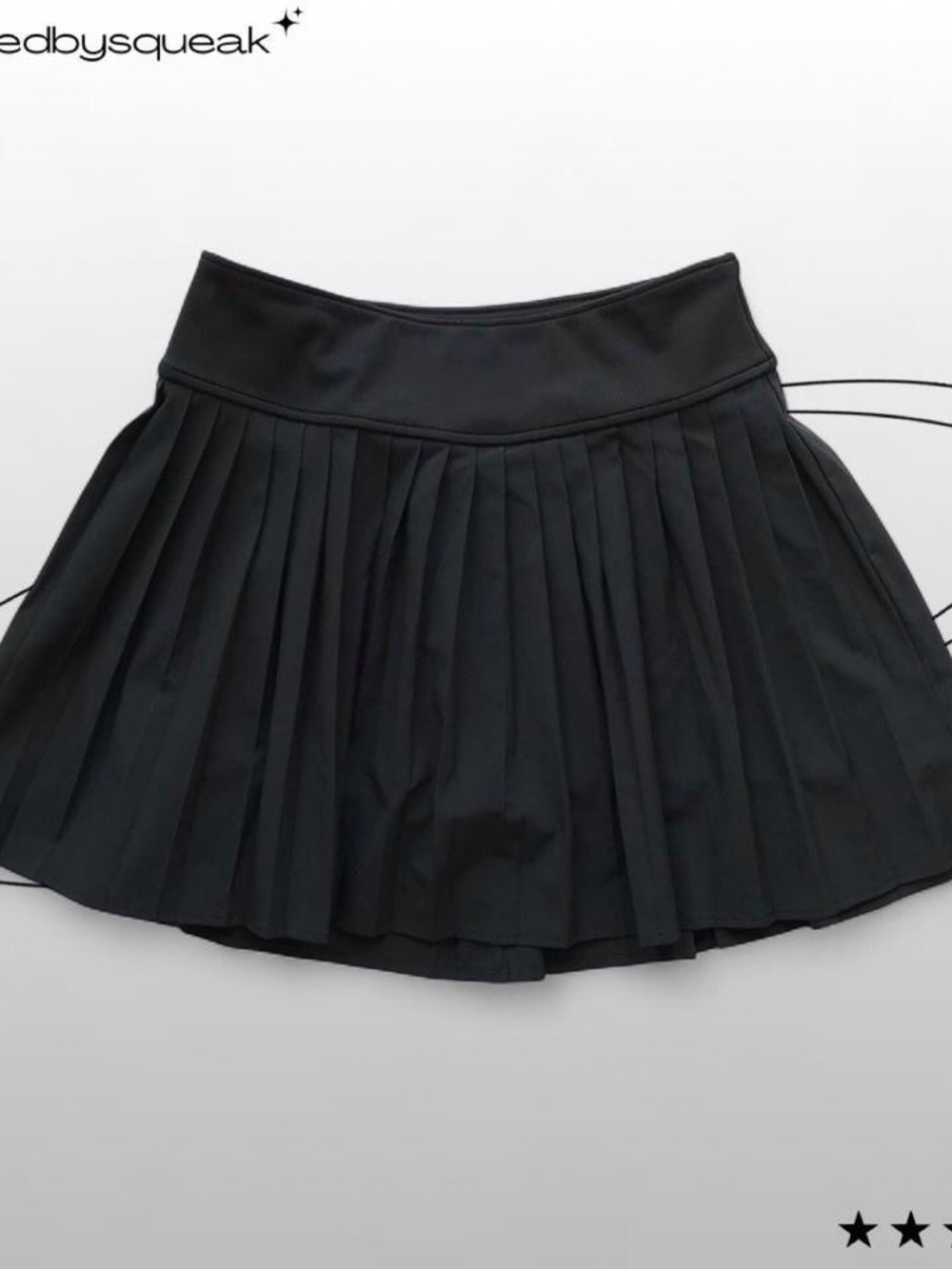 Abercrombie Kids YPB Black Pleated Tennis Skirt Skort Small 11/12 Y2K Workout